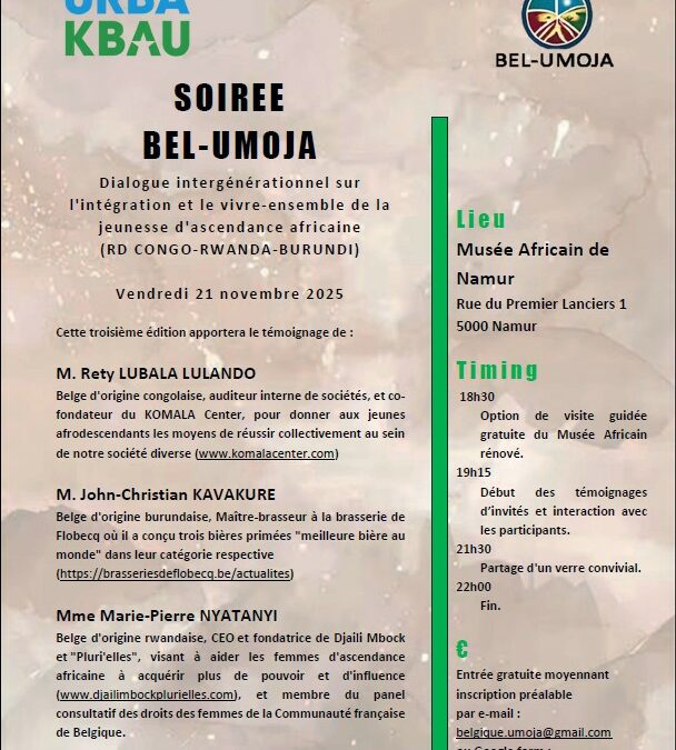 SOIREE BEL-UMOJA LE 21 NOVEMBRE 2025